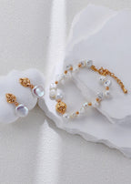 Stella Baroque Coin Pearl Drop Earrings