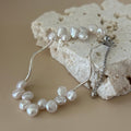 Mini Baroque Pearl With Silver Bracelet