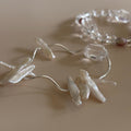 White Crystal With Stick Pearls Bracelet