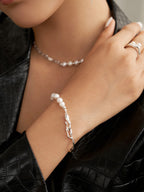 Liquid Wave Pearl Bracelet
