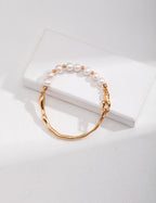 Liquid Wave Pearl Bracelet