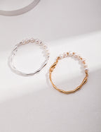 Liquid Wave Pearl Bracelet