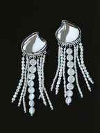 Shell Murmur Pearl Tassel Earrings
