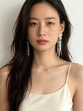 Conch Chime Pearl Tassel Earrings