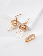 Jellyfish Pearl Dangle Earrings