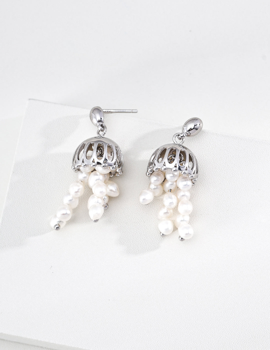 Jellyfish Pearl Dangle Earrings