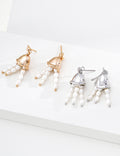 Wind Chime Pearl Drop Earrings
