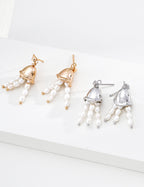 Wind Chime Pearl Drop Earrings