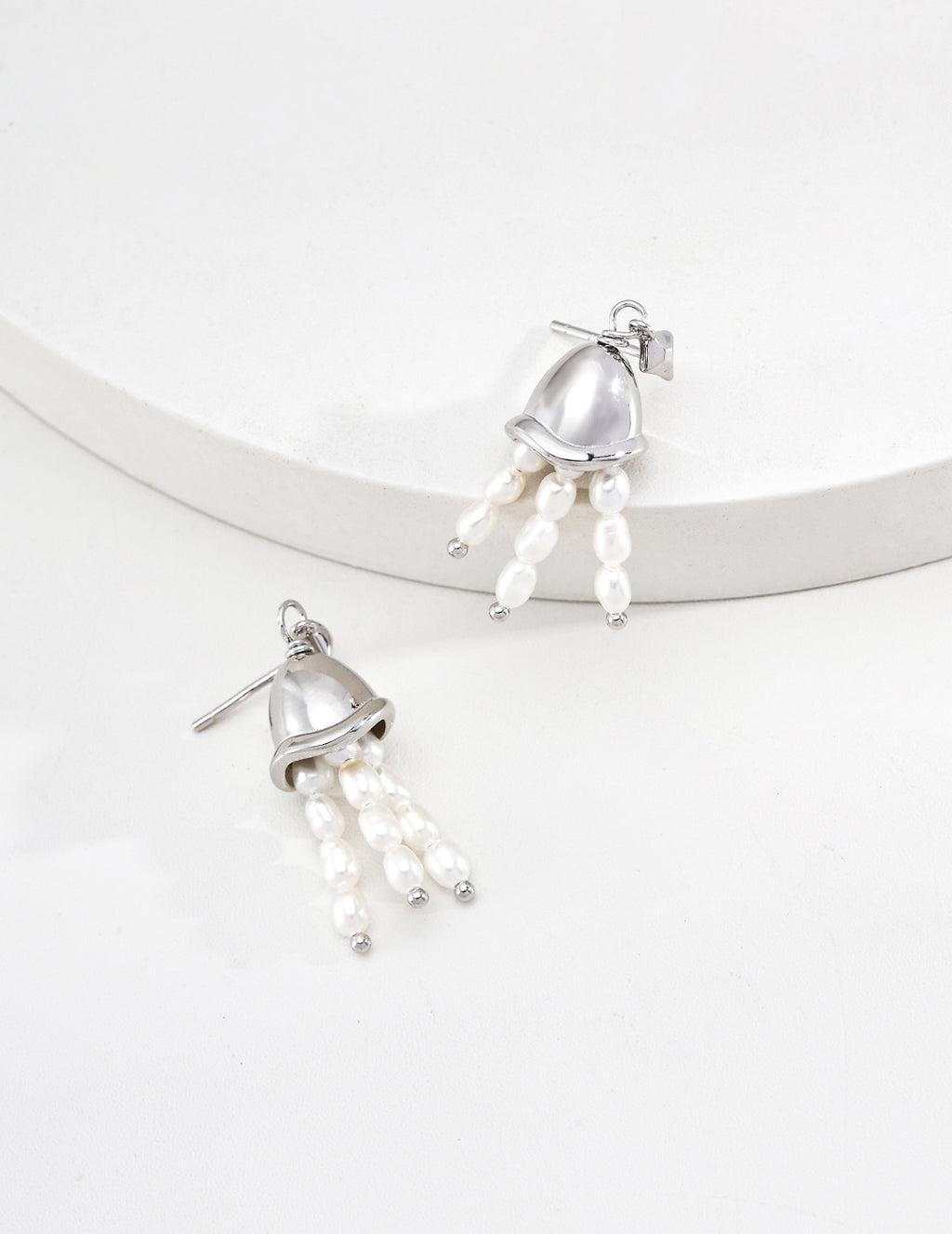 Wind Chime Pearl Drop Earrings