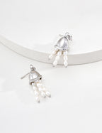 Wind Chime Pearl Drop Earrings
