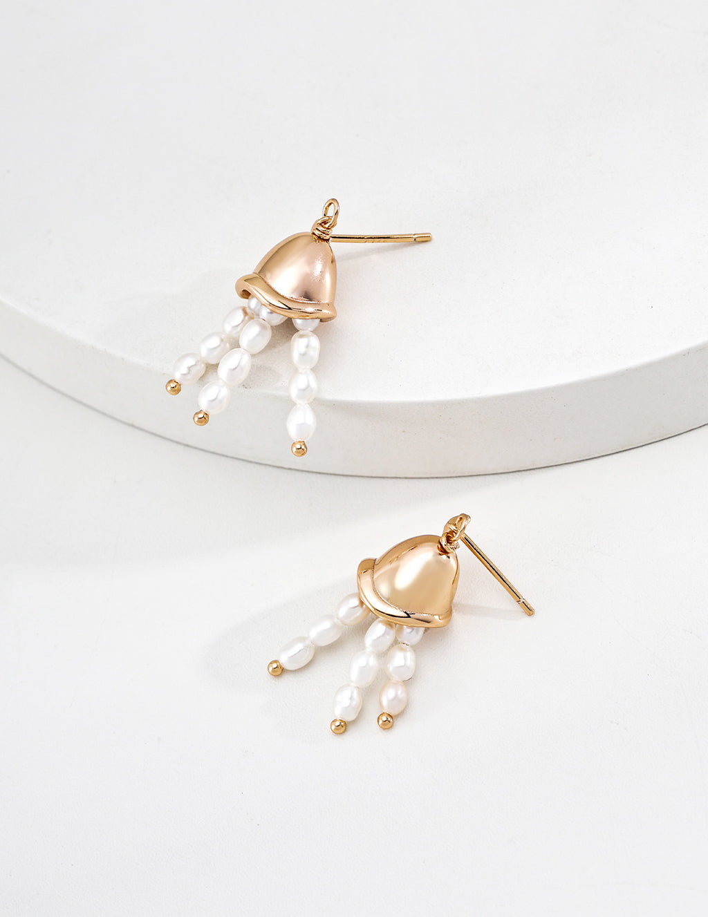 Wind Chime Pearl Drop Earrings