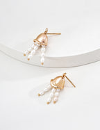 Wind Chime Pearl Drop Earrings