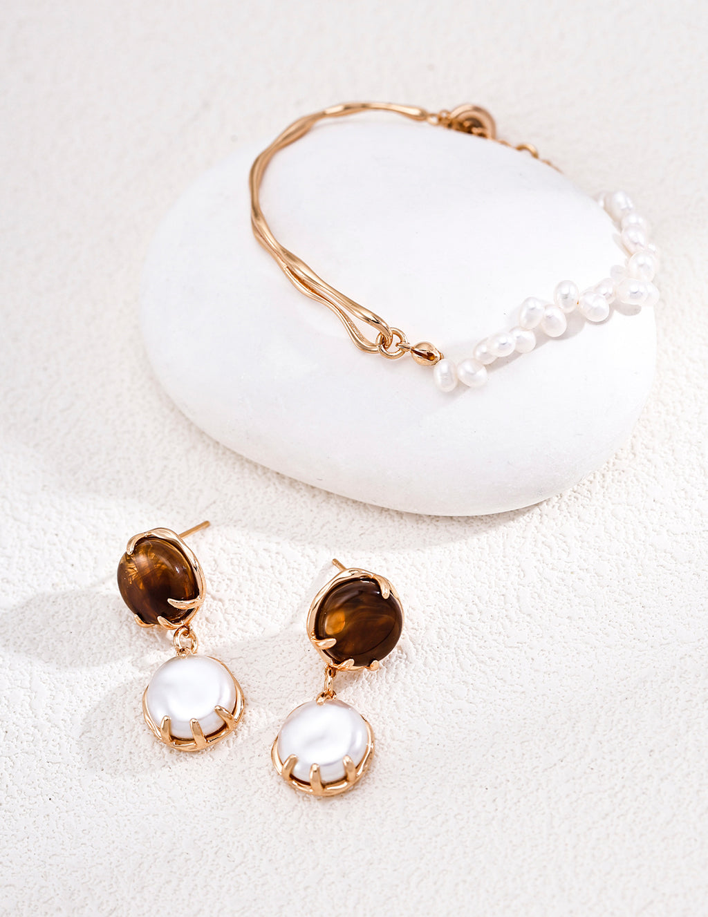Twin Glow Rice Pearl Bracelet