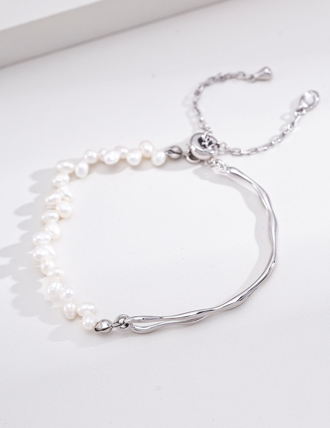 Twin Glow Rice Pearl Bracelet