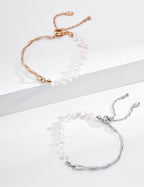 Twin Glow Rice Pearl Bracelet