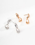 Gilded Lava Pearl Drop Earrings