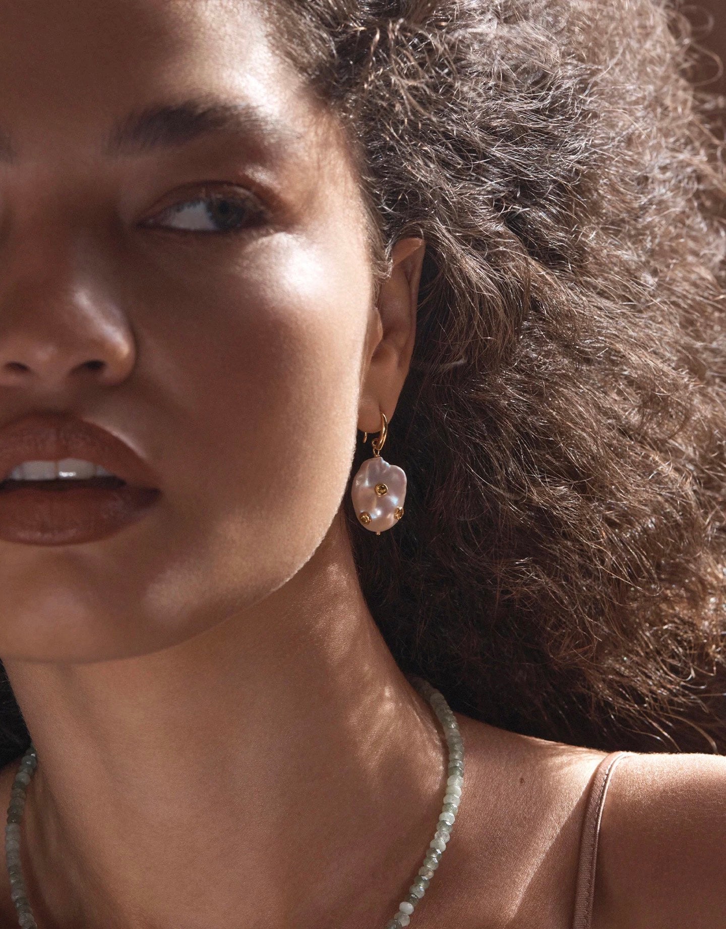 Gilded Lava Metal With Baroque Pearl Series #1