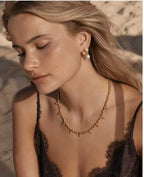 Gilded Lava Metal With Baroque Pearl Series #1