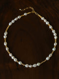 Gilded Lava Metal With Baroque Pearl Series #1