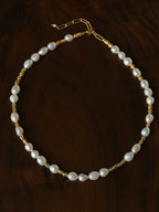 Gilded Lava Metal With Baroque Pearl Series #1