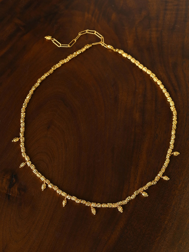Gilded Lava Metal With Baroque Pearl Series #1