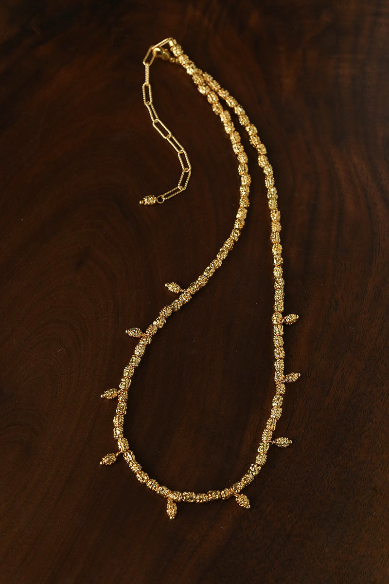 Gilded Lava Metal With Baroque Pearl Series #1