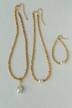 Gilded Lava Metal With Baroque Pearl Series #2