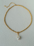 Gilded Lava Metal With Baroque Pearl Series #2