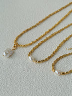 Gilded Lava Metal With Baroque Pearl Series #2