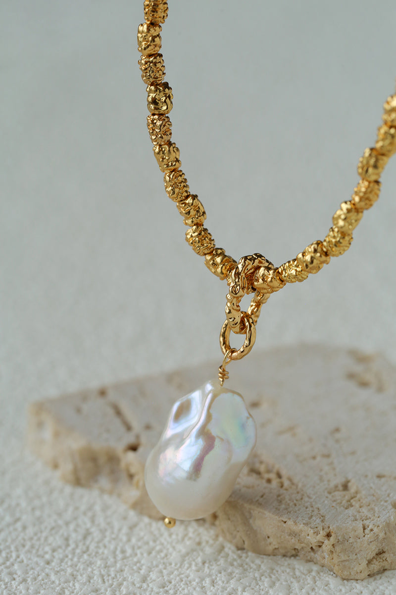 Gilded Lava Metal With Baroque Pearl Series #2