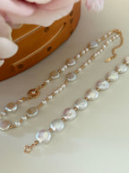 Sunflower Baroque Coin Pearl Necklace