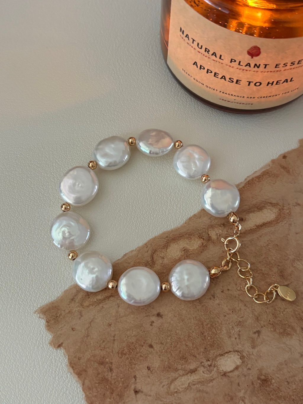 Baroque Coin Pear Bracelet