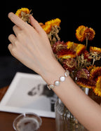 Baroque Coin Pear Bracelet