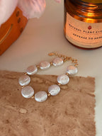 Baroque Coin Pear Bracelet