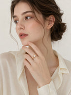 Gilded Lava Pearl Ring
