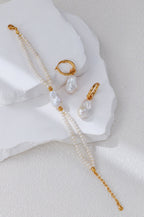 Fishtail Baroque With Rice Pearls Bracelet