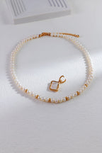 White Shell Pendant Pearl Necklace