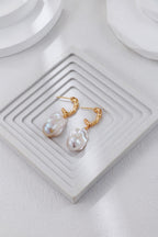 Fishtail Baroque Pearl Drop Earrings