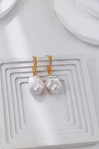 Fishtail Baroque Pearl Drop Earrings