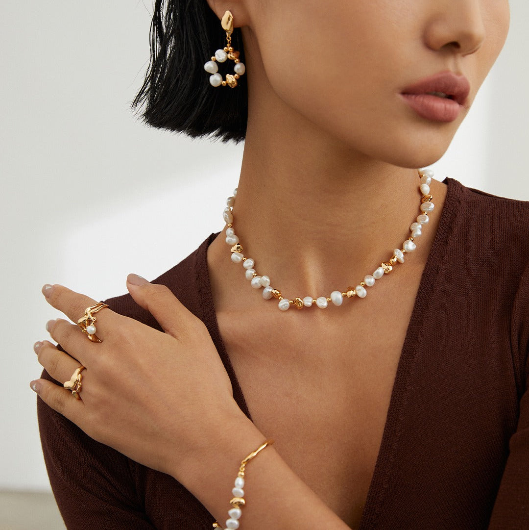 Mini Baroque Pearl Necklace