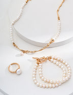 Classic Double Strand Pearl Bracelet