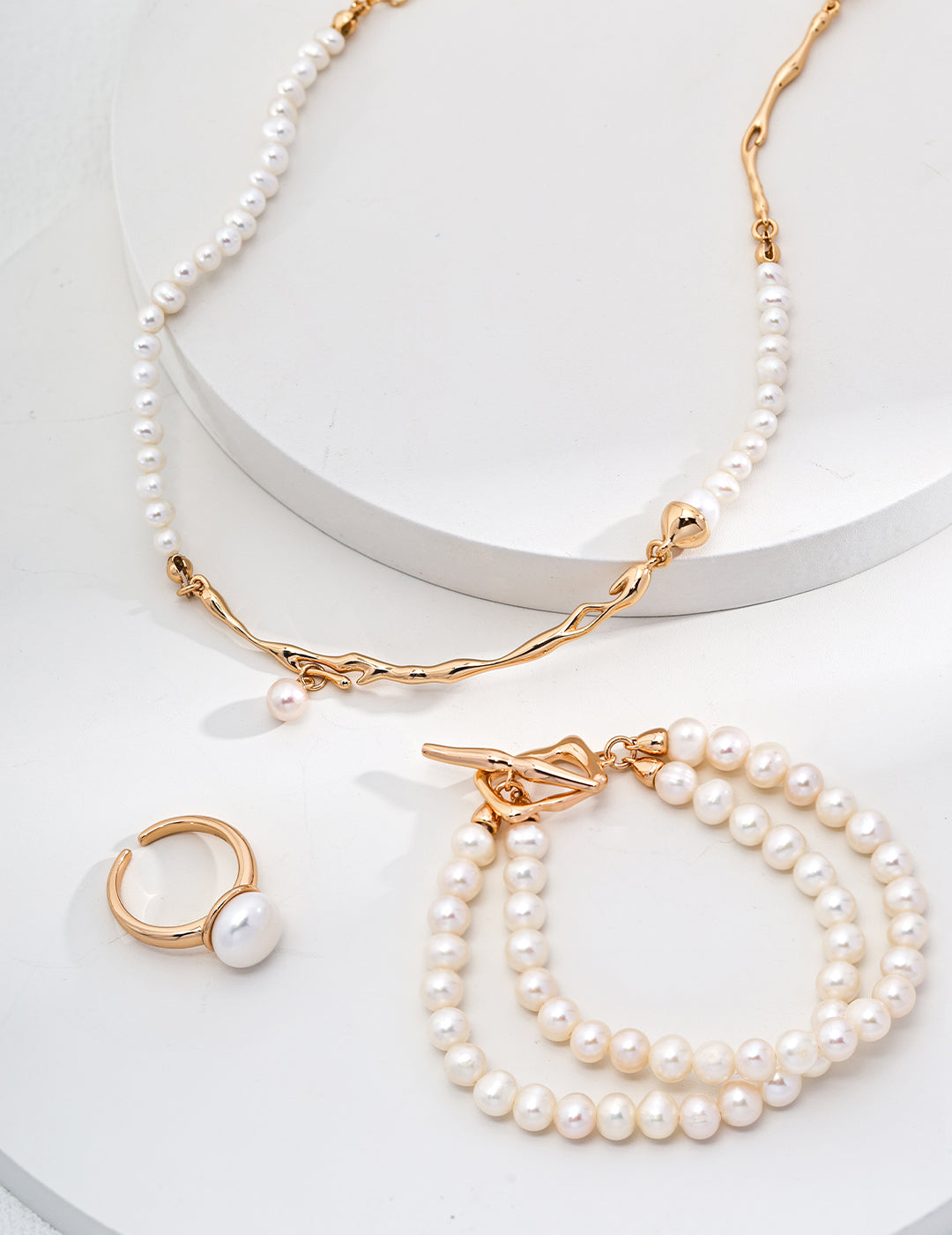 Classic Double Strand Pearl Bracelet
