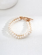 Classic Double Strand Pearl Bracelet