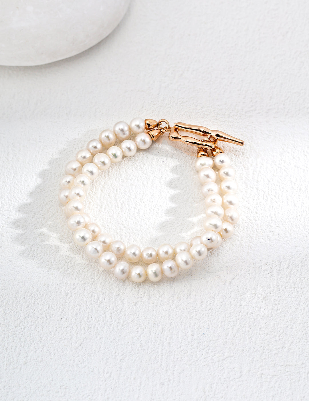 Classic Double Strand Pearl Bracelet